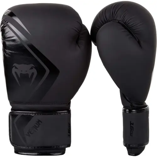 guantes de boxeo color negro de la marca venum contender