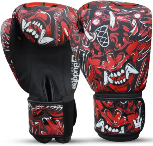 Buddha Fight Wear - Guantes de Boxeo Top Fight - Muay Thai - Kick Boxing -  Piel Sintética Relleno Interior GS-3 - Protección contra Impactos - Color  Negro y Oro - Talla