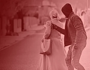 Mujer agredida en la calle