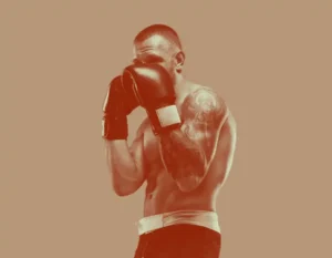 Estilo de defensa de boxeo Peek a boo