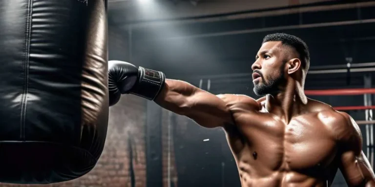 Golpear saco sin guantes